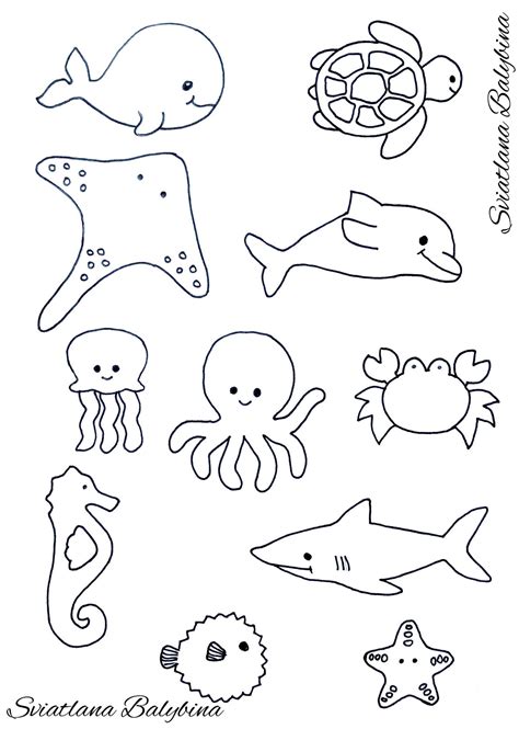 Printable Sea Creatures